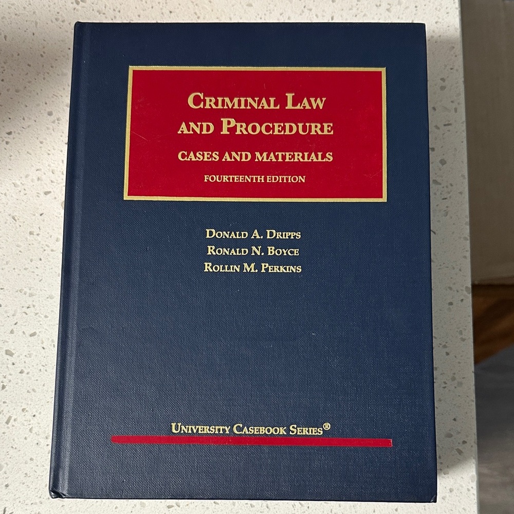 Criminal Law and Procedure 14th edition Book